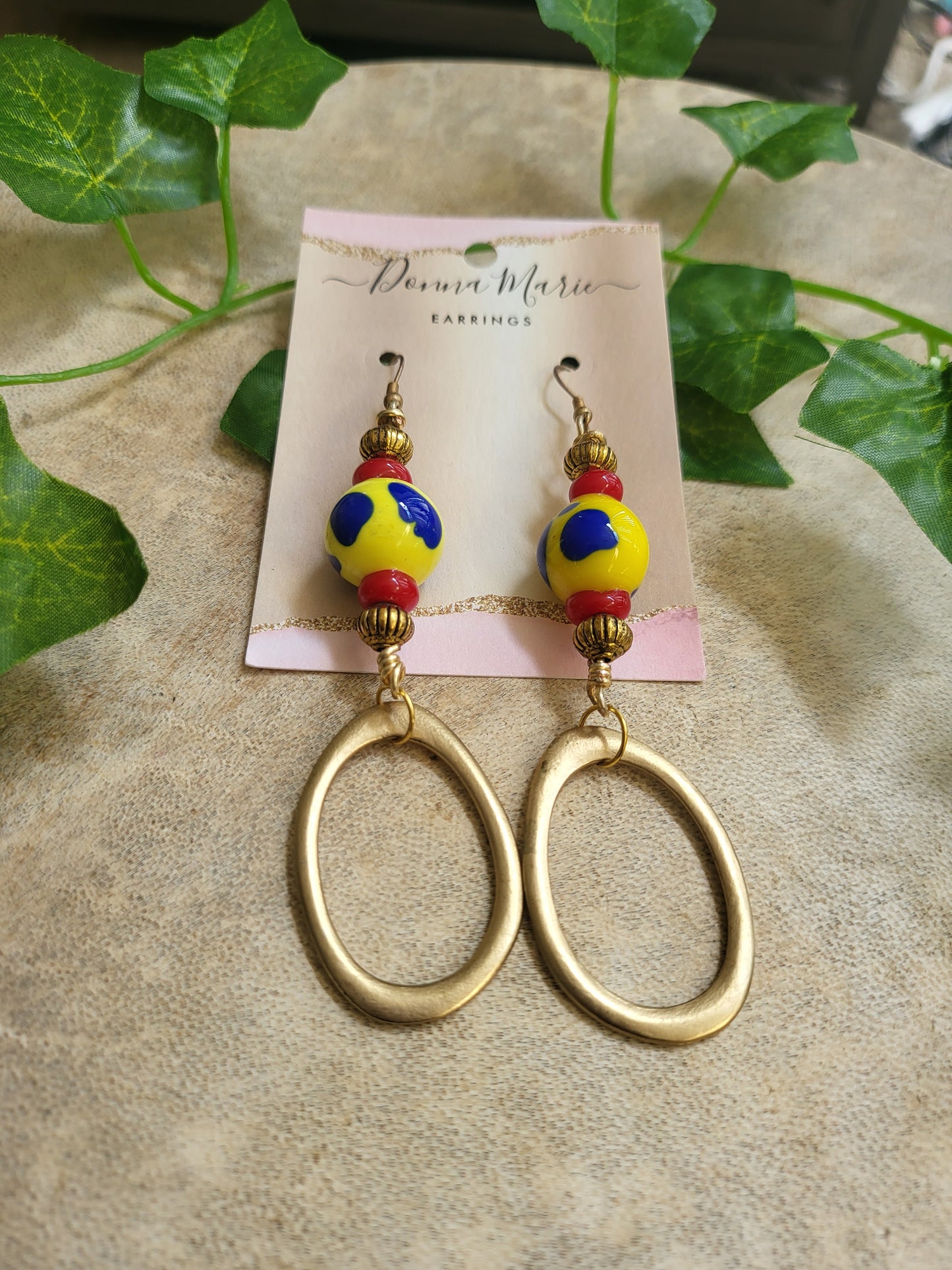Circus Lampwork Drops