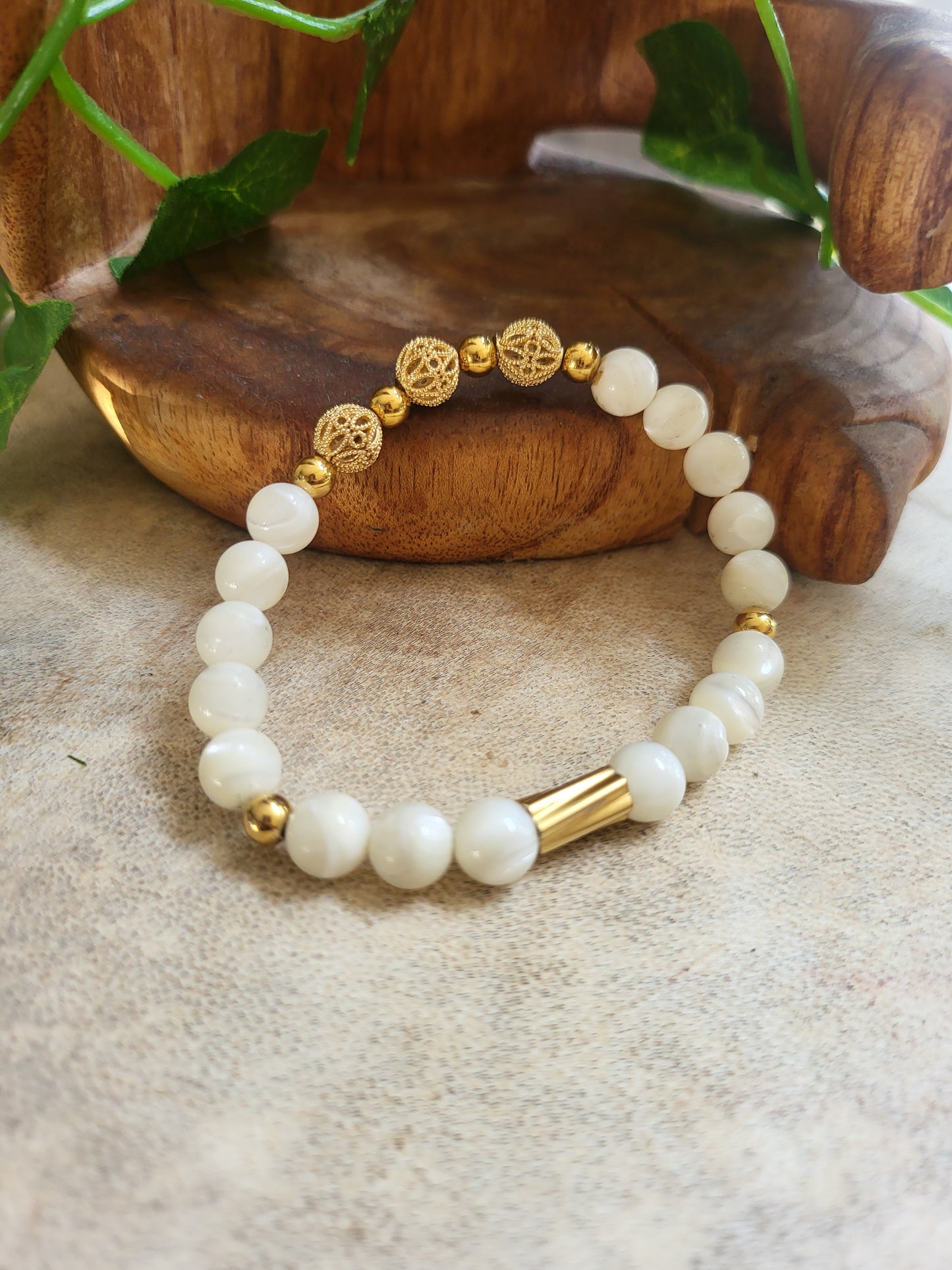 White Agate Bracelet