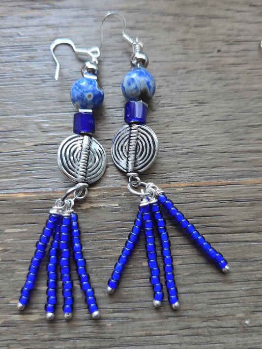Blue Lapis Indian Drops