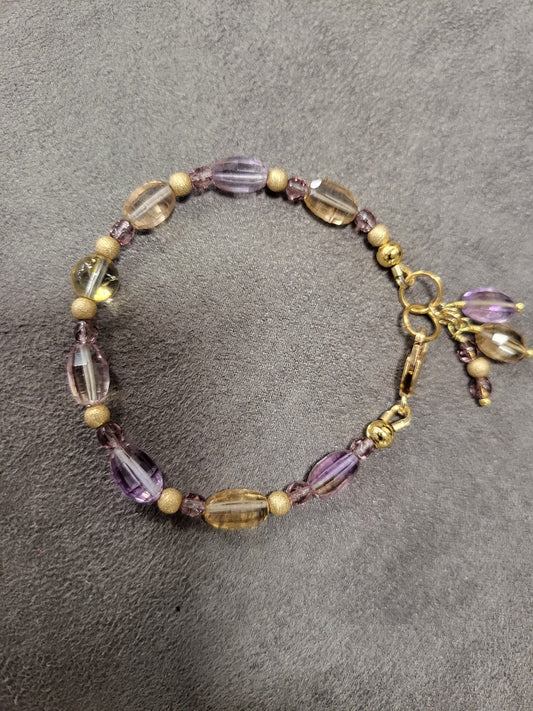 Amethyst Citrine Bracelet