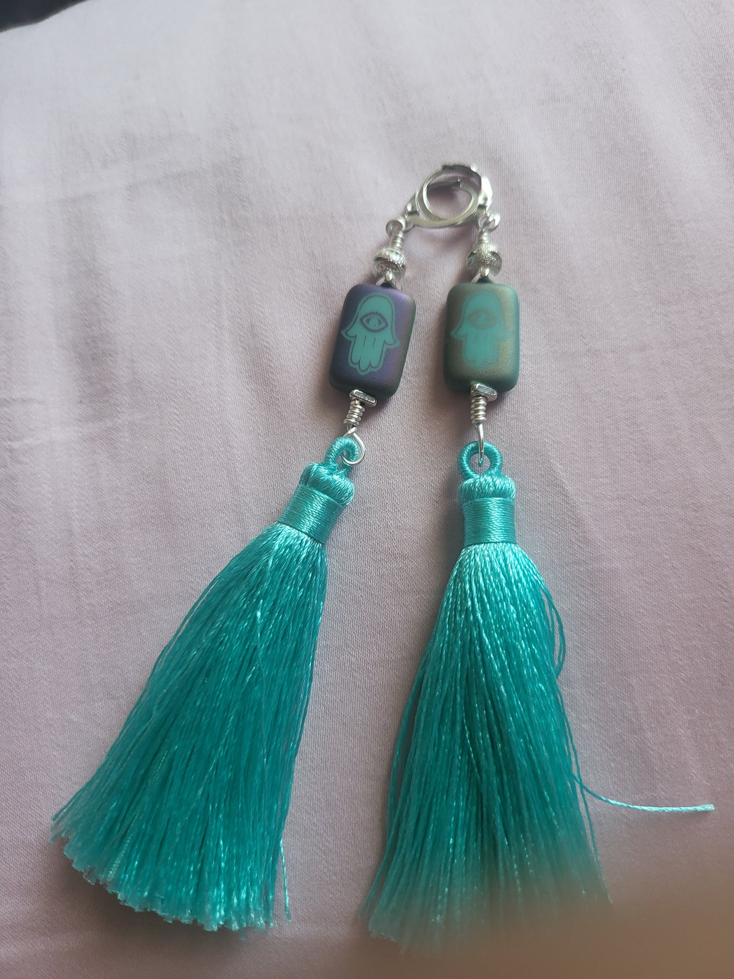 Turquoise Hansa Tassels