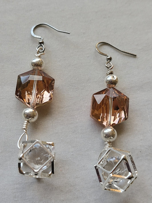 Silver Crystal Drops