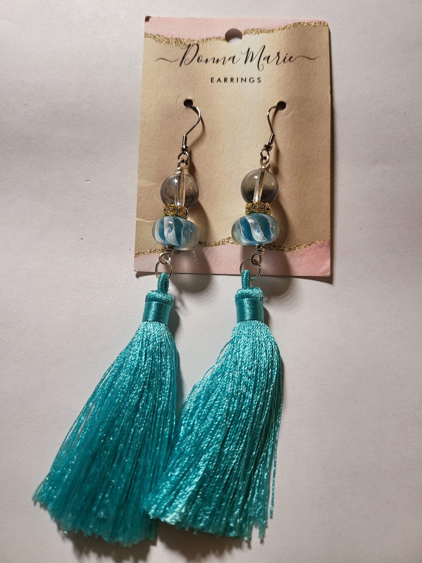 Blue Tassel Earrings