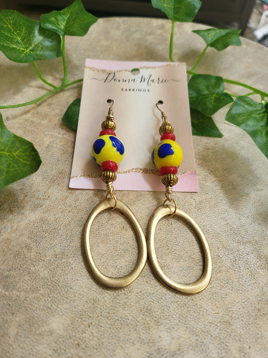 Circus Lampwork Drops