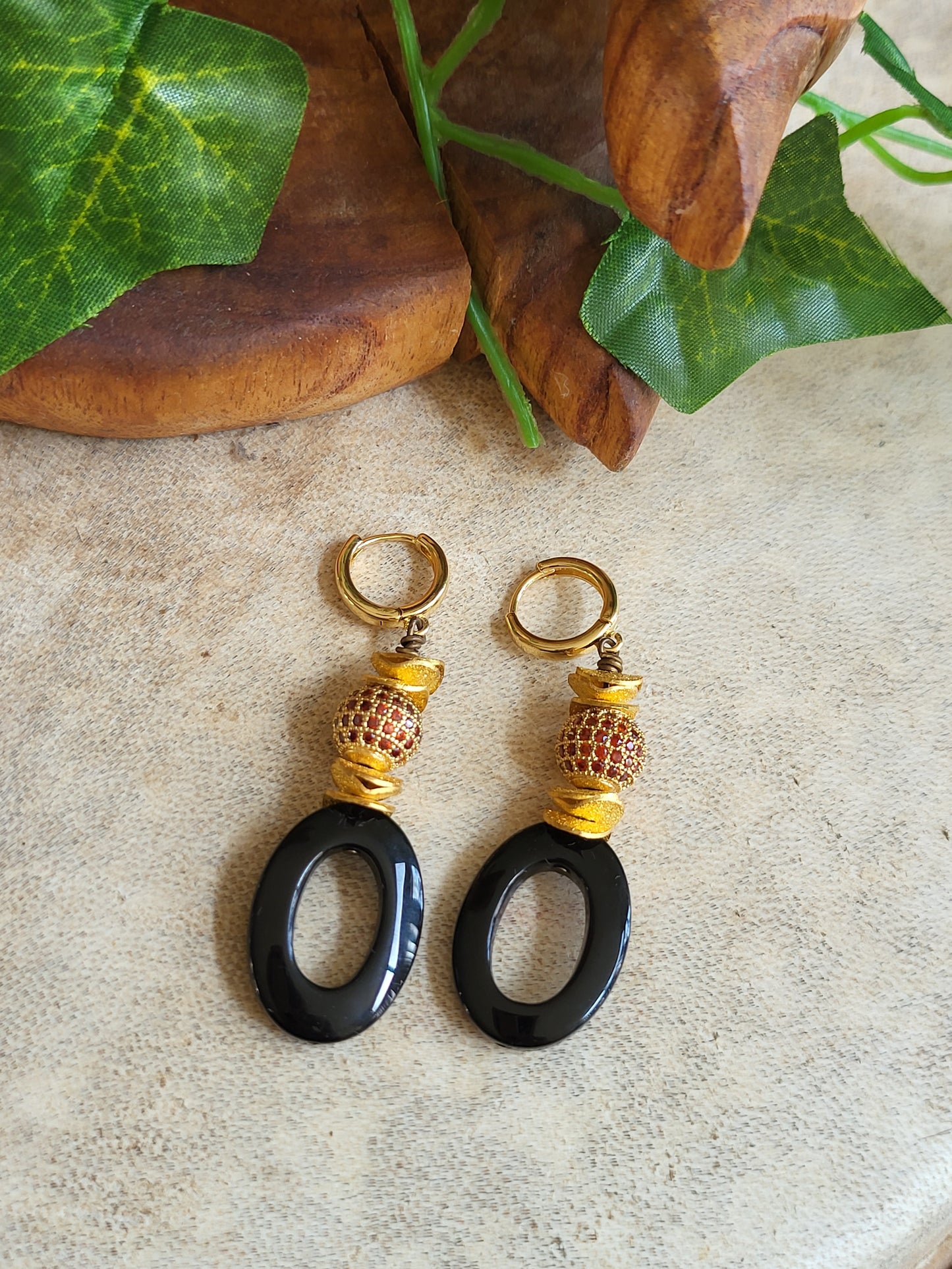 Golden Red Onyx Drops