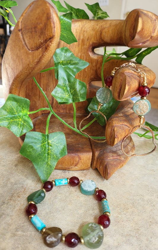 African Vibe Earrings and Bracelet Set