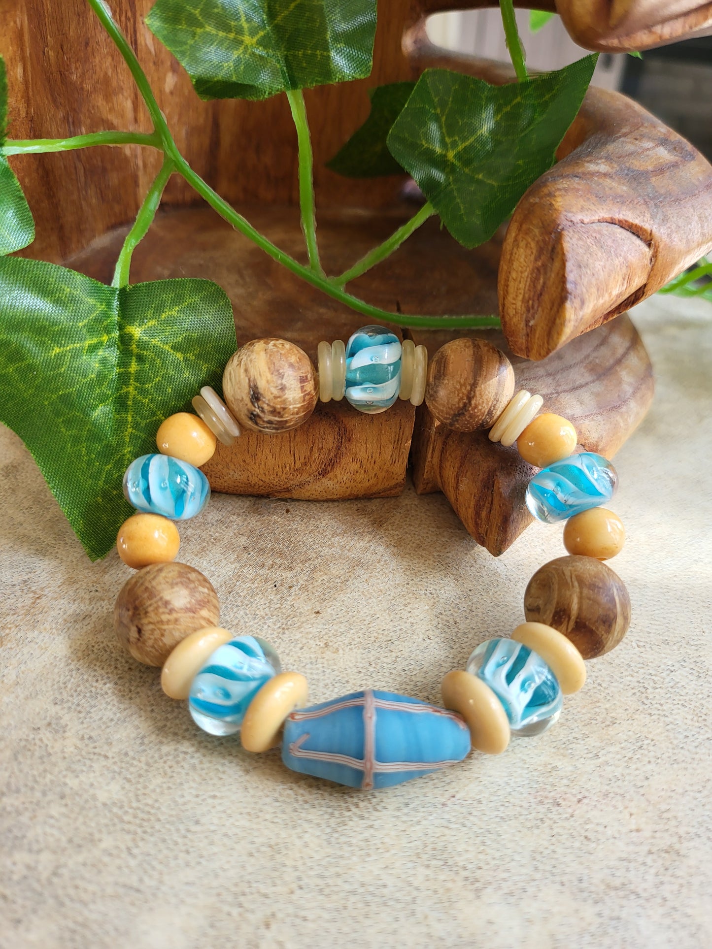 Whimsical Wood Bracelet