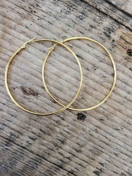 18kt Gold Plated Hoops